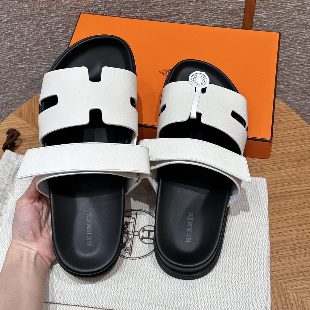 Sandales Chypre Hermès Blanc